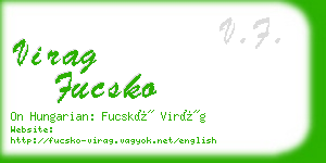 virag fucsko business card